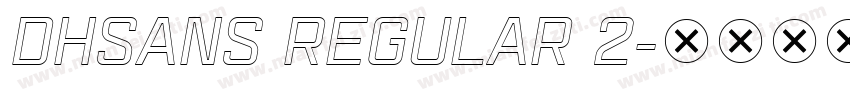 DHSans Regular 2字体转换